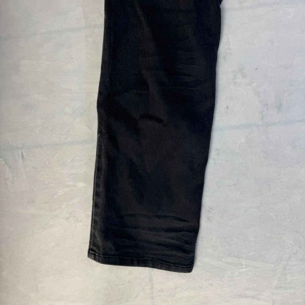 G-Fried Mens Dark Wash Black Stretch Denim Slim Fit Straight Jeans Size 38x32
